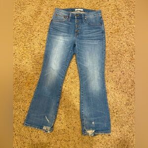 Madewell Cali Demi-Boot medium wash distressed